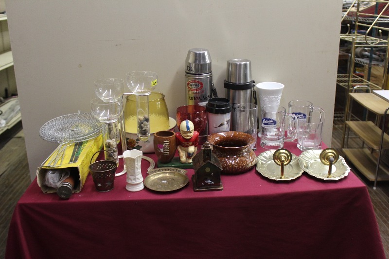 Lot of Glassware and Assorted Items