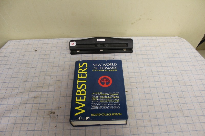 Dictionary and Hole Punch