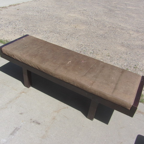 lot 11 image: Coach Leather Top Bench