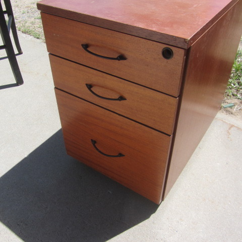 lot 15 image: Wood File Cabinet