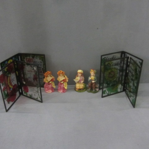 lot 47 image: Stain Glass Frames, Figures