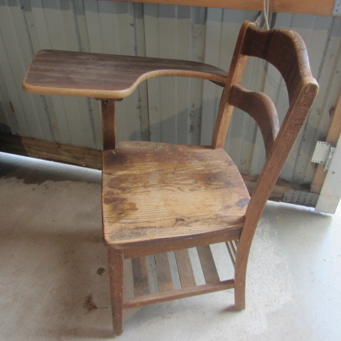 lot 137 image: Vintage School Desk