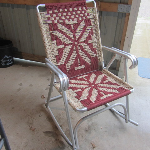 lot 143 image: Aluminum Rocking Chair