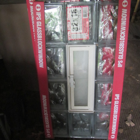 lot 149 image: New Glass Block Window