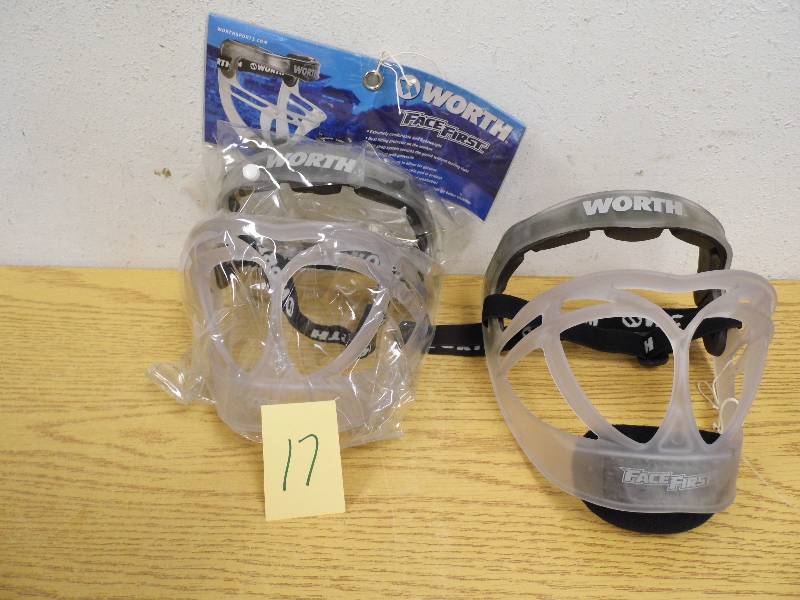 Lot of 2 Face First Fielders Masks