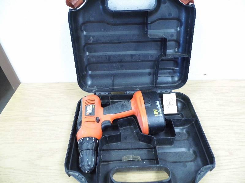 Black and Decker 18V Cordless Drill
