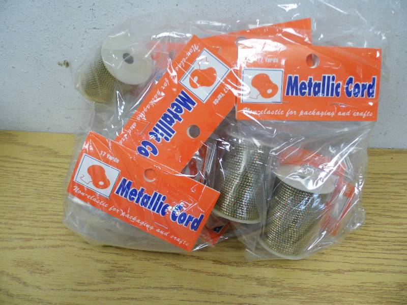 Lot of 12 Rolls Metallic Cord