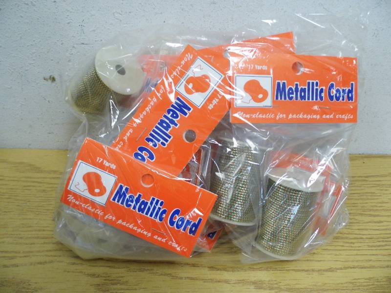 Lot of 12 Rolls Metallic Cord