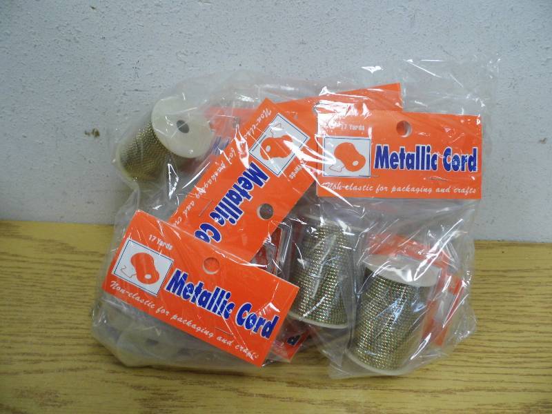 Lot of 12 Rolls Metallic Cord