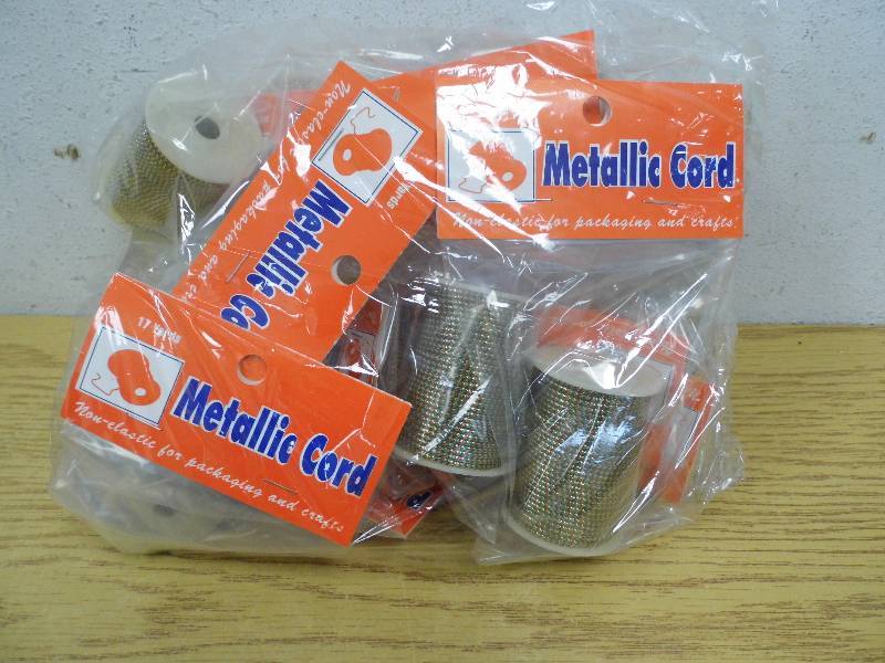 Lot of 12 Rolls Metallic Cord