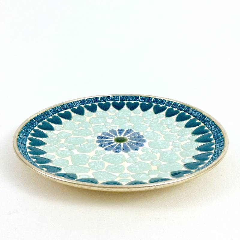 Blue & White Mosaic Plate