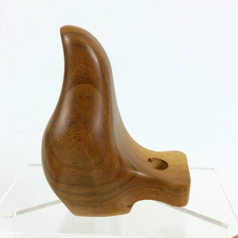 Lot of 4 Wooden Mid Century Modern Hand Carved Teak Wood Birds Danish