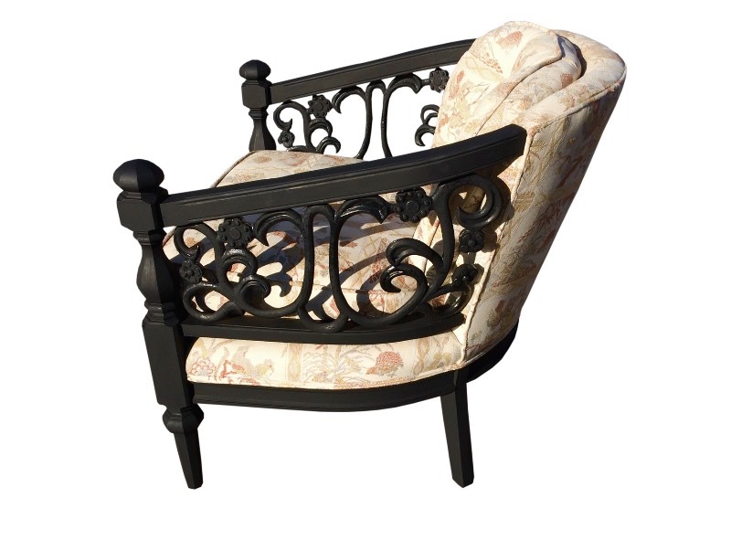 One Chair Black Wrought Iron