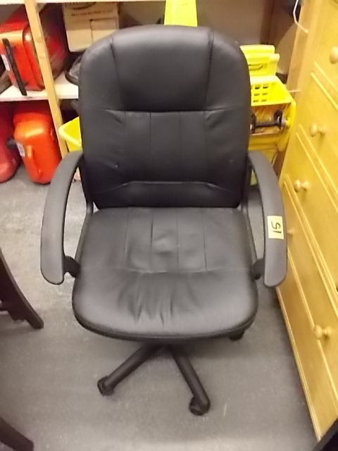Black Executive Office Chair With Arms