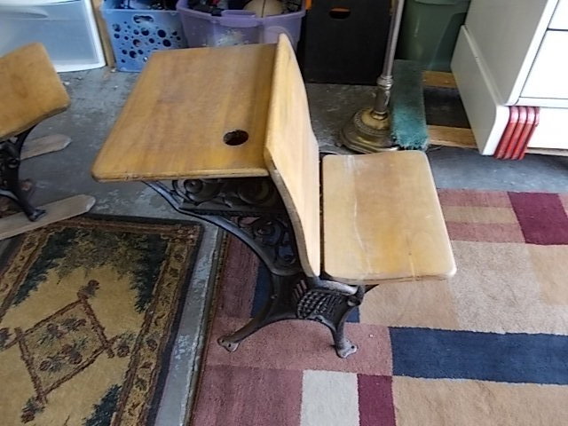 1-Vintage School Desk