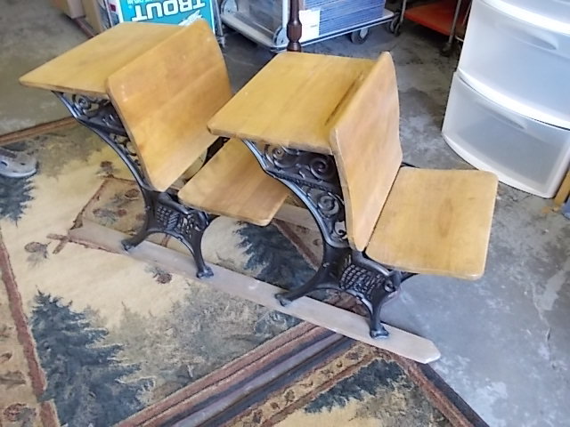 2-Vintage School Desks