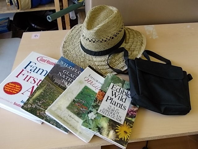 Straw Hat, Waist Pack, Flowers & Other Books
