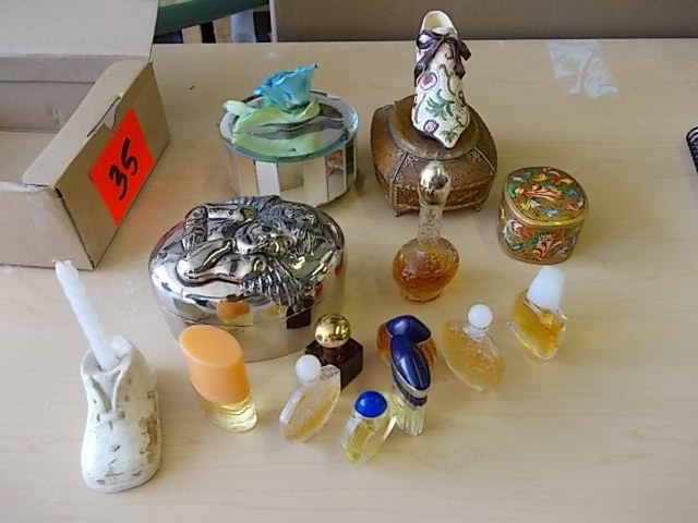 Music Boxes, Trinket Boxes, Miniature Perfumes