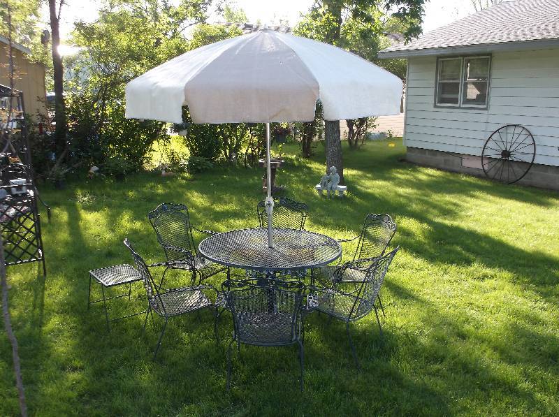 Rod Iron Patio Table