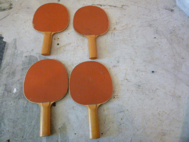 lot 89 image: 4 Ping Pong Paddles