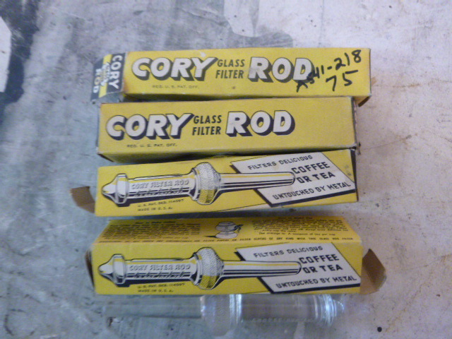 lot 97 image: Cory Glass Filter Rods