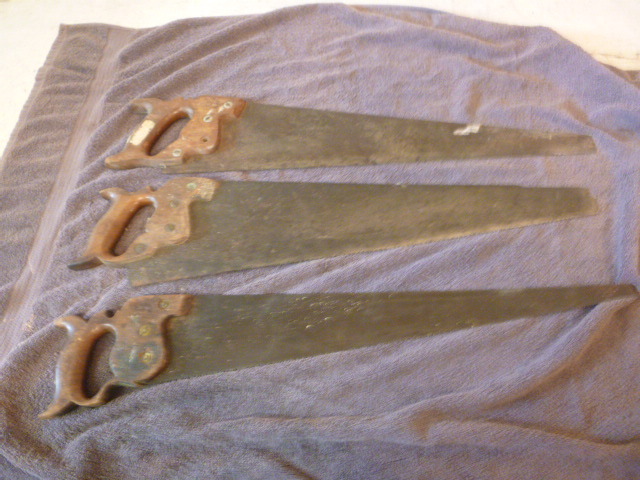 lot 130 image: 3 Hand Saws