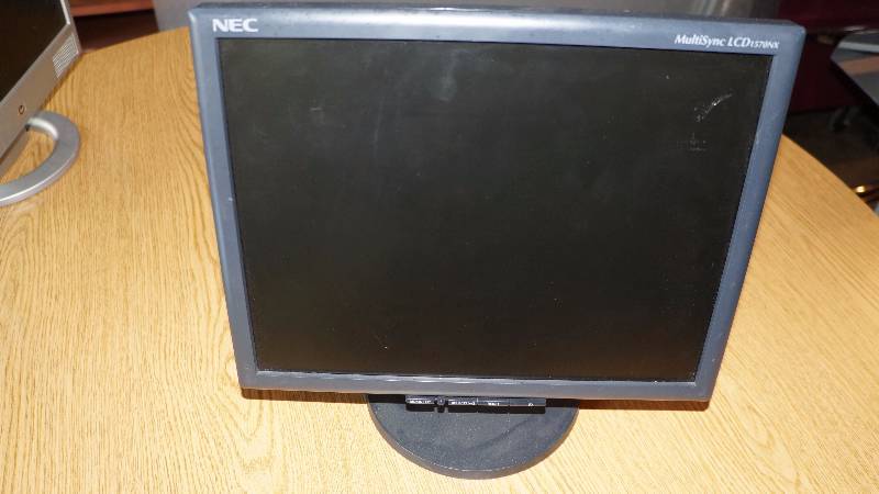 lot 45 image: NEC Multi Sync LCD 1570NX Computer Display 15 Flat Screen Monitor