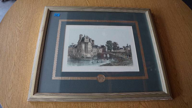 lot 67 image: La Normandie Illustree - Chateau De Dampierre Framed Print