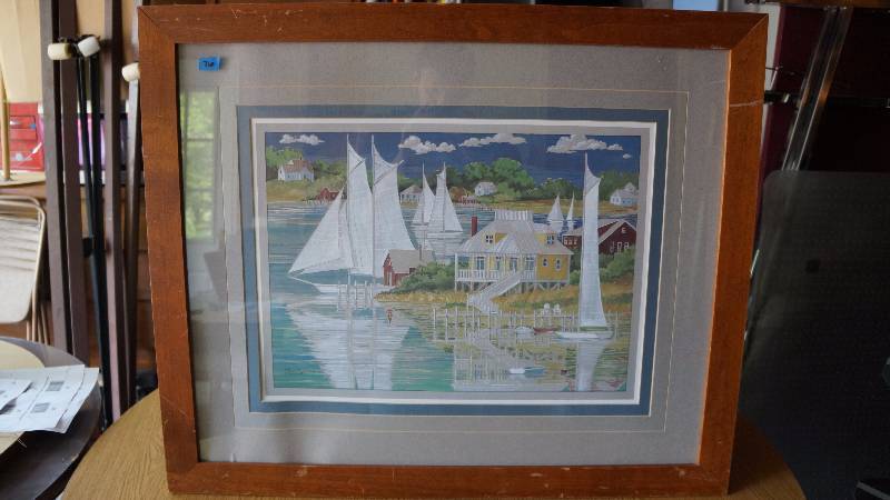 lot 76 image: Captains Home Framed Print