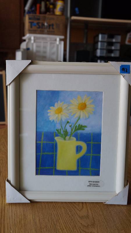 lot 92 image: NIP Two Daisies by Sue Williams Framed Print