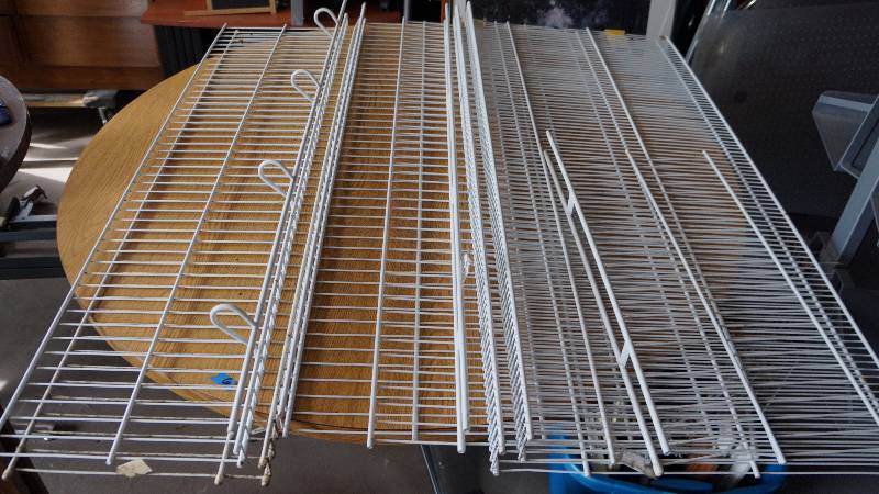 lot 173 image: Lot of White Metal Shelving