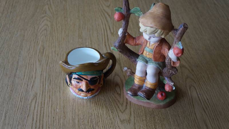 lot 191 image: Captain Flood Coffee Mug & Hummel-Like Boy on Tree