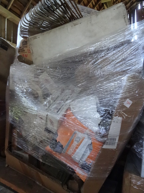 Skid of misc parts.