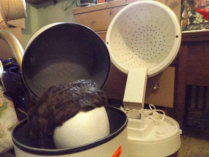 lot 466 image: Wigs and Pro Style Salon Dryer