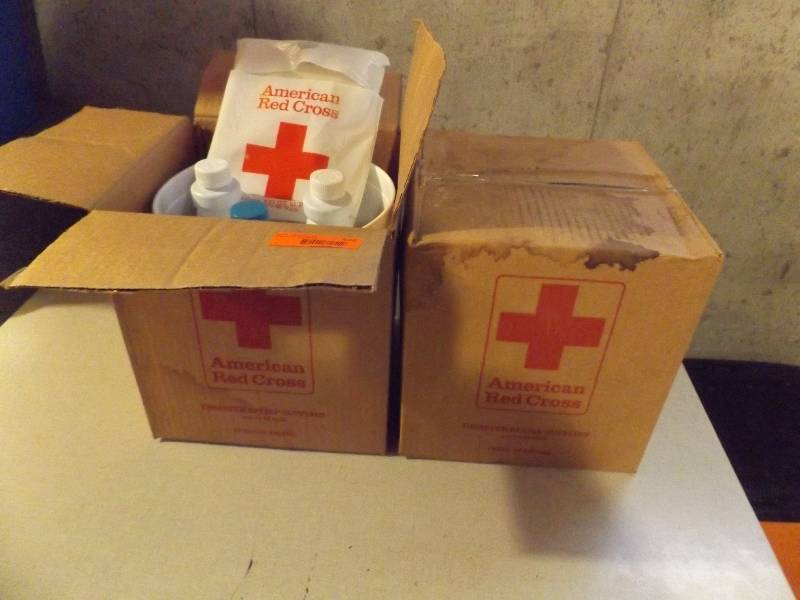 Red Cross Cleaning Supply Box x 2
