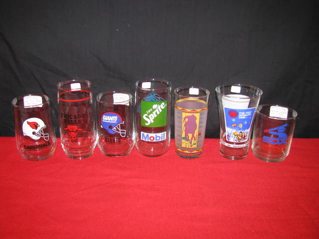 Collectible drinking glasses