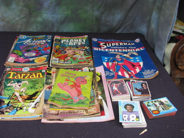 comic books and vintage collector cards