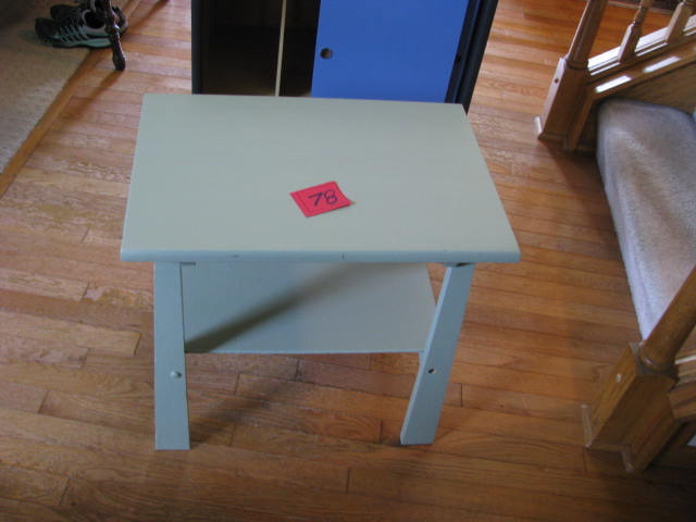 unique green end table