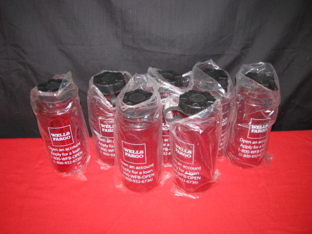 Wells Fargo water bottles