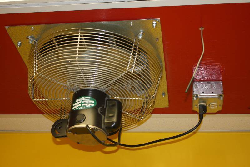 lot 39 image: Lot of (3) Commercial ExhaustIntake Fans From Rooms 21, 22, 23 Includes Type VES161C J & D Manufacturing.