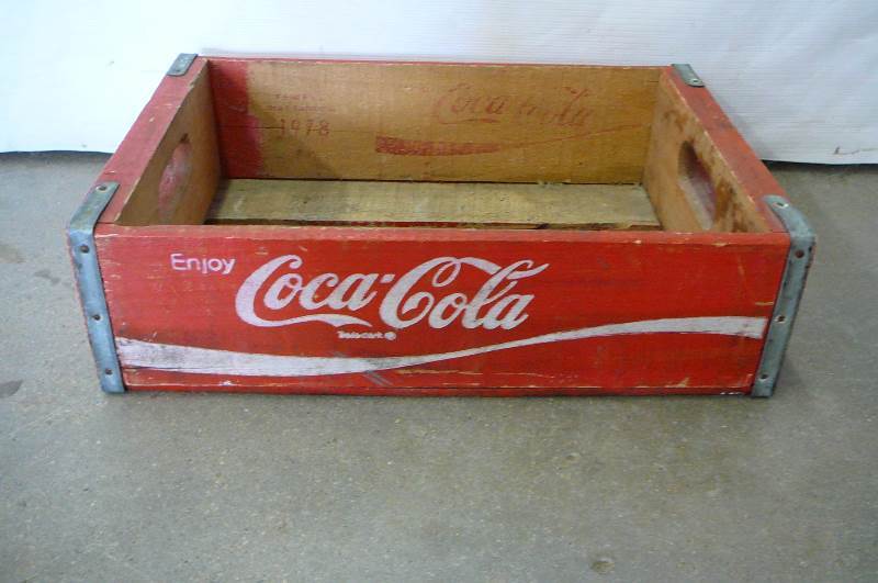 Vintage wooden Coke Box