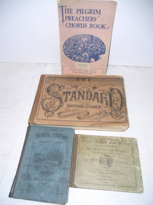 lot 16 image: 25 Antique Hymn Books Late 1800s - early 1900s Musical Religious Hymnals