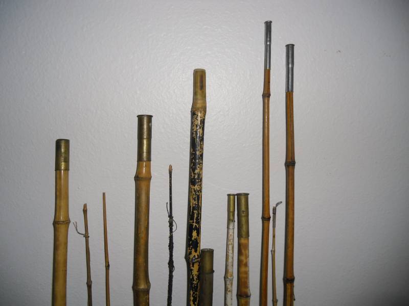 lot 21 image: Fly Fishing Hobbyist Bamboo Rods Material for PartsRepairTLC