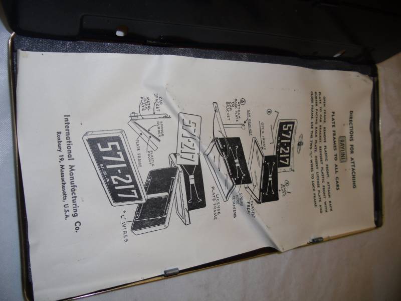 lot 30 image: Vintage Rayline License Plate Frames & Colorado Travel Brochures 1970