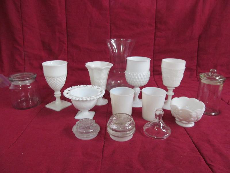 lot 94 image: Milk Glass