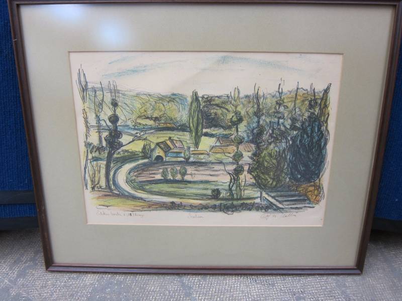 lot 36 image: Framed Art Piece