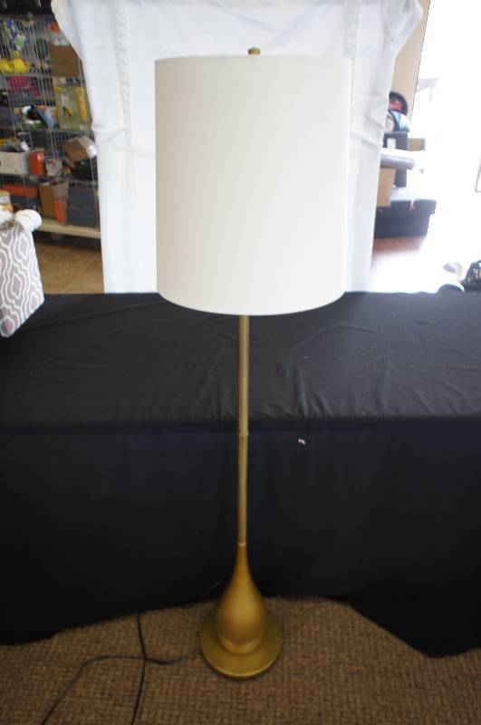 Decorative Floor Lamp - White  Gold