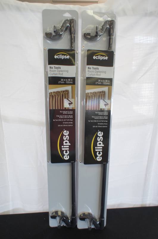 Set of 2 Eclipse Darkening Curtain Rods