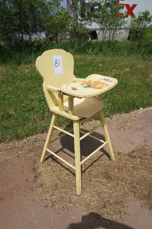 lot 81 image: Antique High Chair