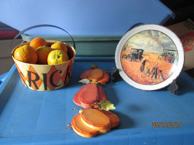 lot 18 image: Nice lot of new fall decorations fo...